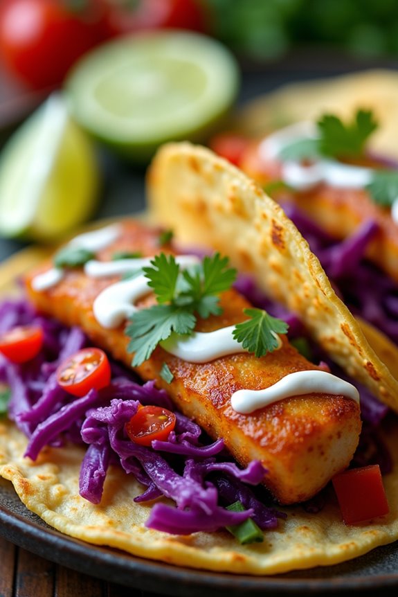 spicy fish tacos delightfully fresh