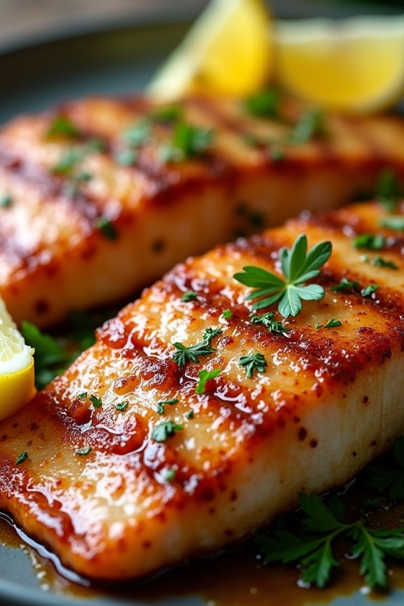 spicy grilled chilean sea bass