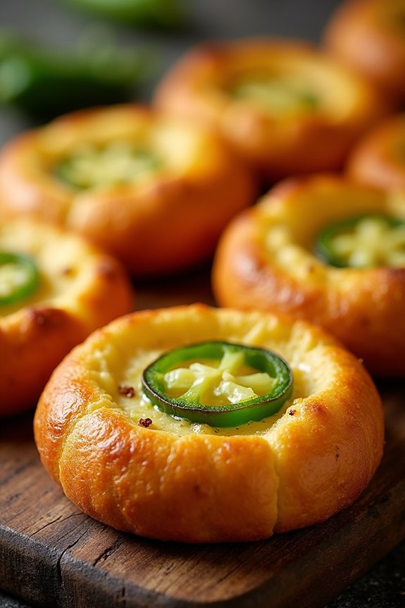 spicy jalape o cassava bread