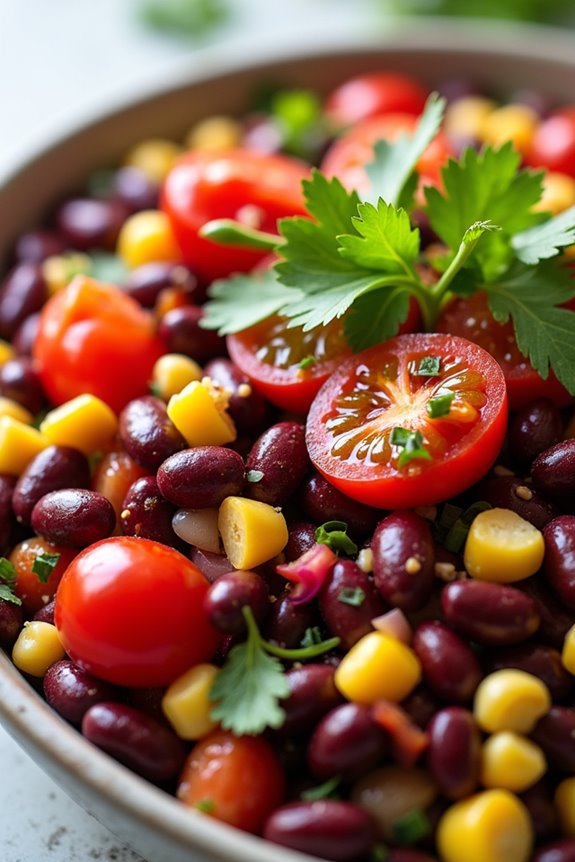 spicy nutritious red bean salad