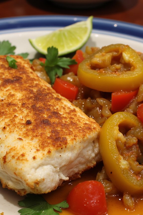 spicy onion fish dish