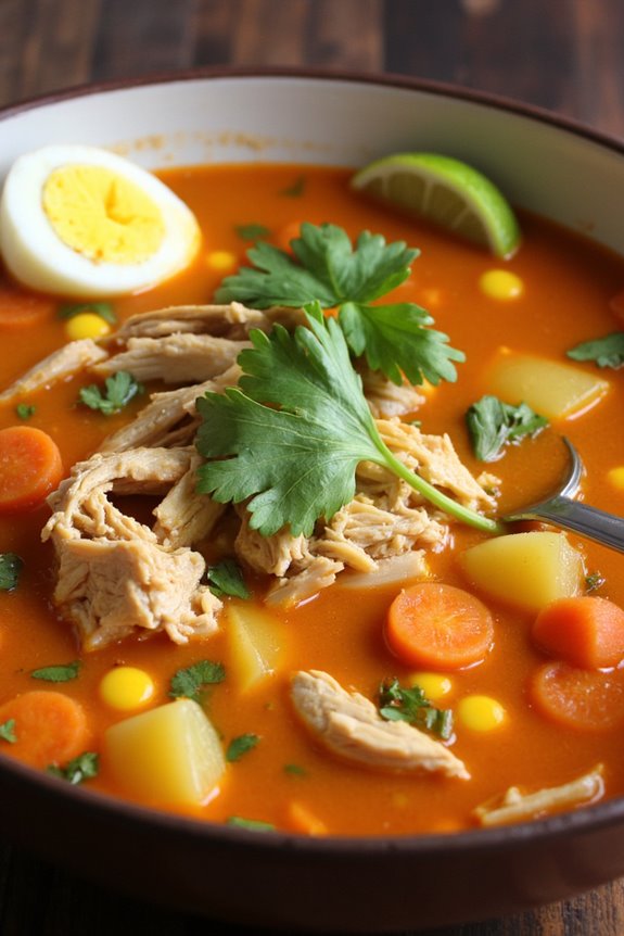 spicy peruvian chicken soup