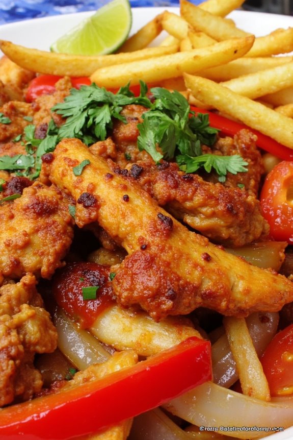 spicy peruvian chicken stir fry