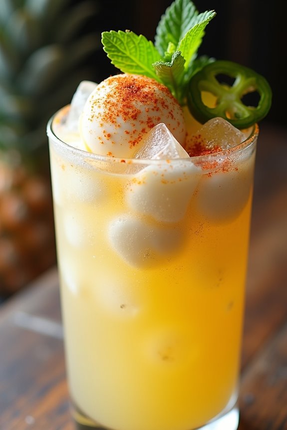 spicy pineapple wine delight