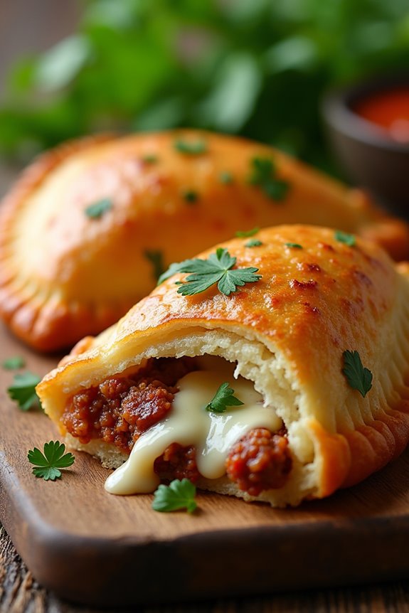 spicy sausage cheese empanadas