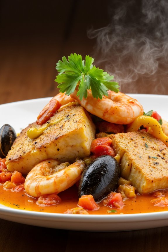 spicy seafood peruvian delight