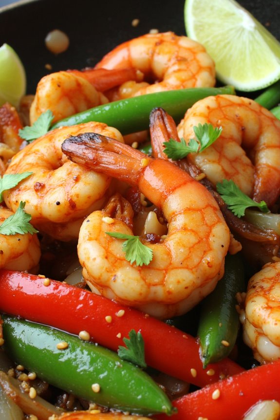 spicy shrimp stir fry delight