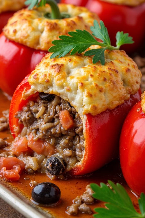 spicy stuffed pepper dish