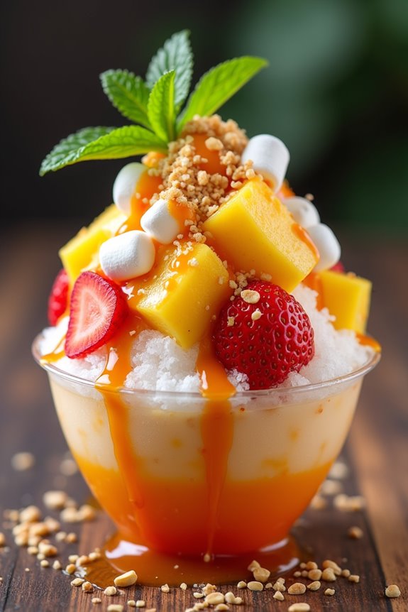 spicy tamarind ice dessert