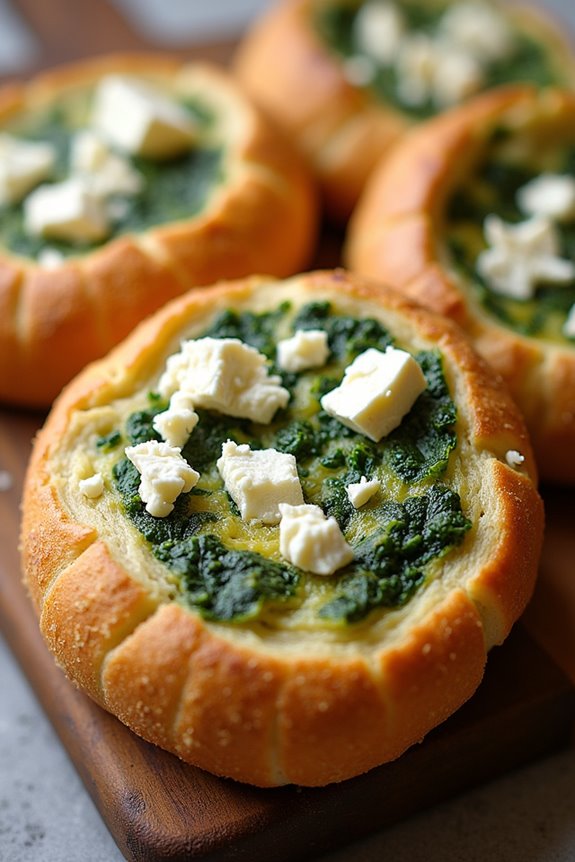 spinach feta cheese bread
