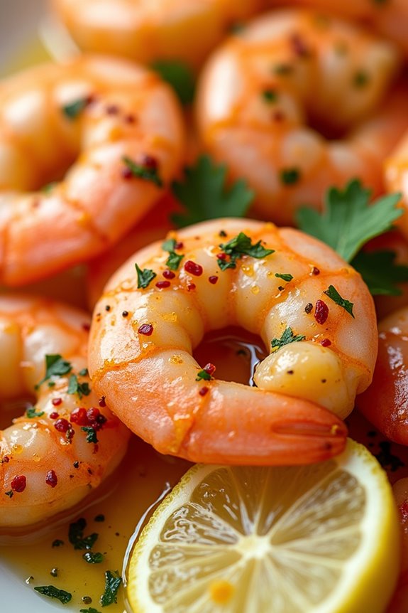 succulent garlic butter shrimp