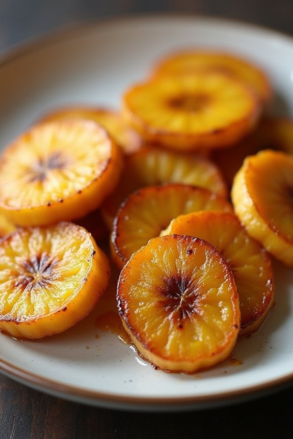 sweet caramelized ripe plantains