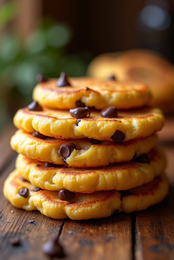 sweet chocolate corn arepas
