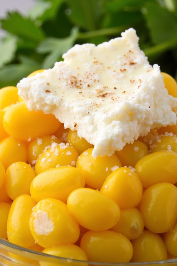 sweet corn creamy cheese
