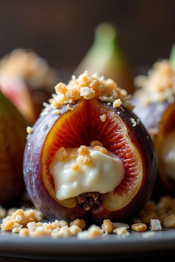 sweet figs with creamy filling
