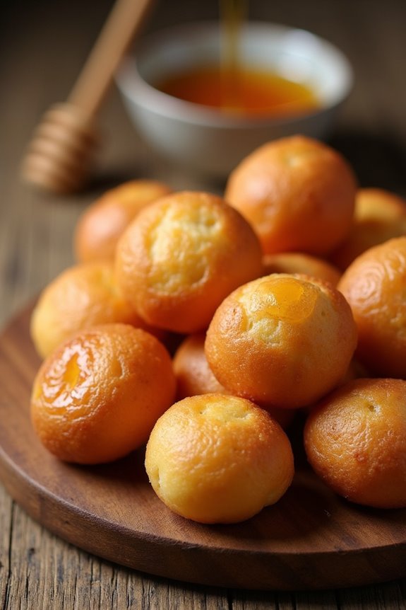 sweet fried cheese balls