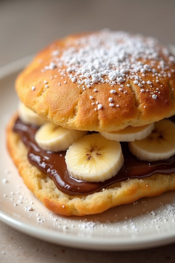 sweet nutella banana delight