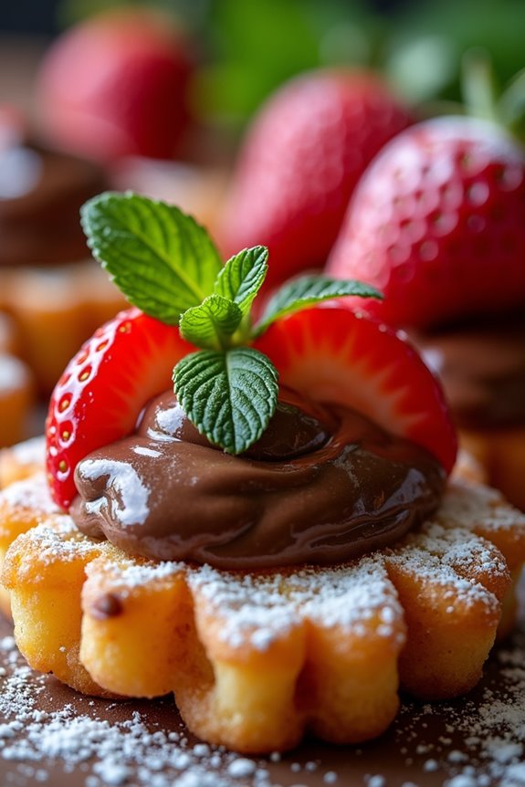 sweet patacones with nutella