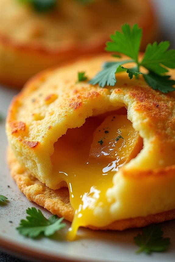 sweet plantain cheese arepas