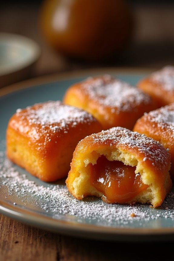 sweet plantain guava fritters