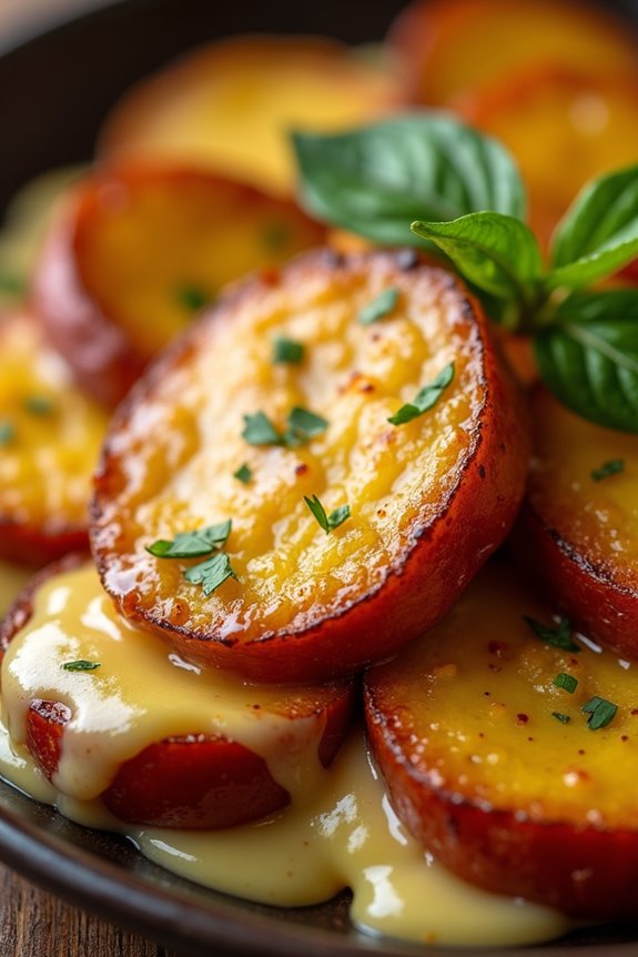 sweet plantains with cheese