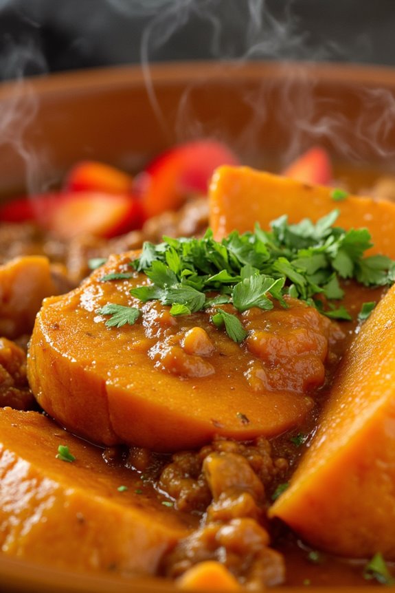 sweet potato carapulcra delight