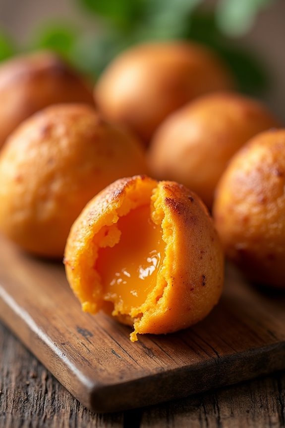 sweet potato cheese puffs