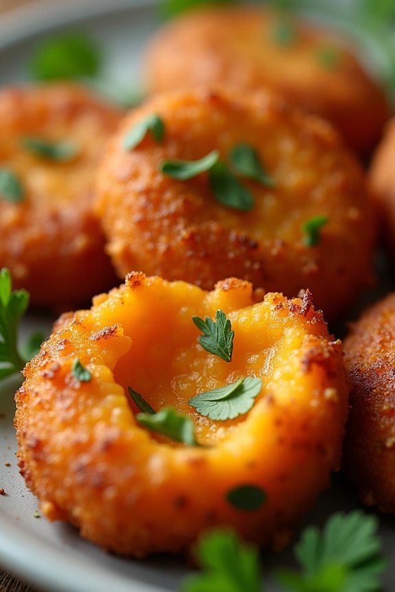 sweet potato cod fritters