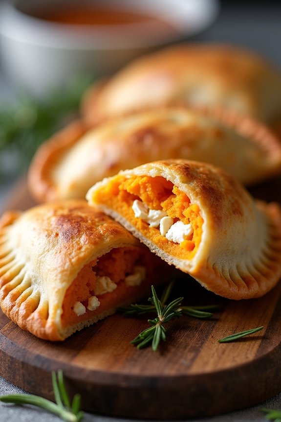 sweet potato goat cheese empanadas