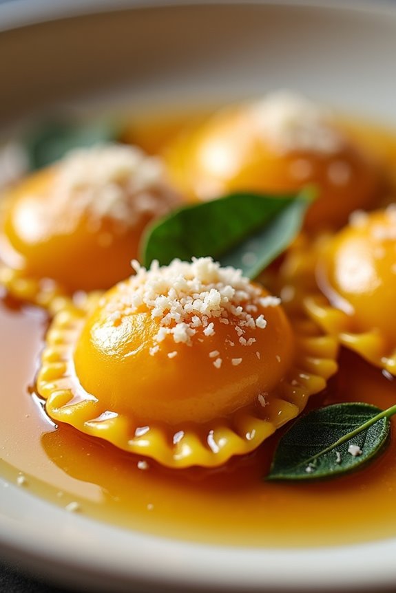 sweet potato ravioli delight