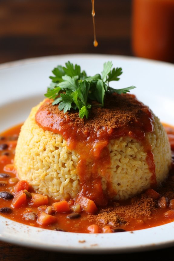 tacu tacu flavorful sauce