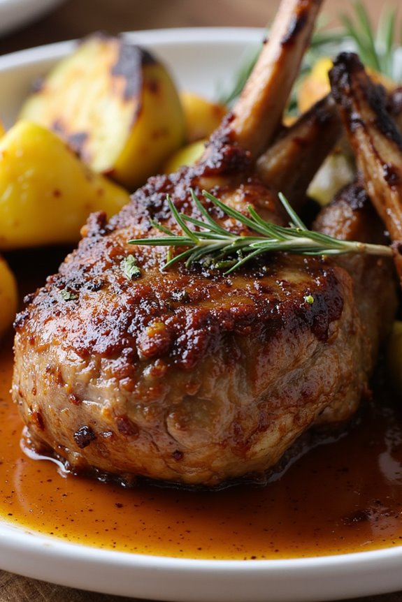 tender lamb infused flavors