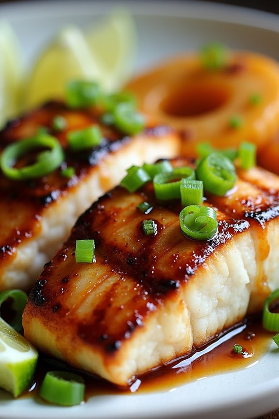 teriyaki grilled sea bass