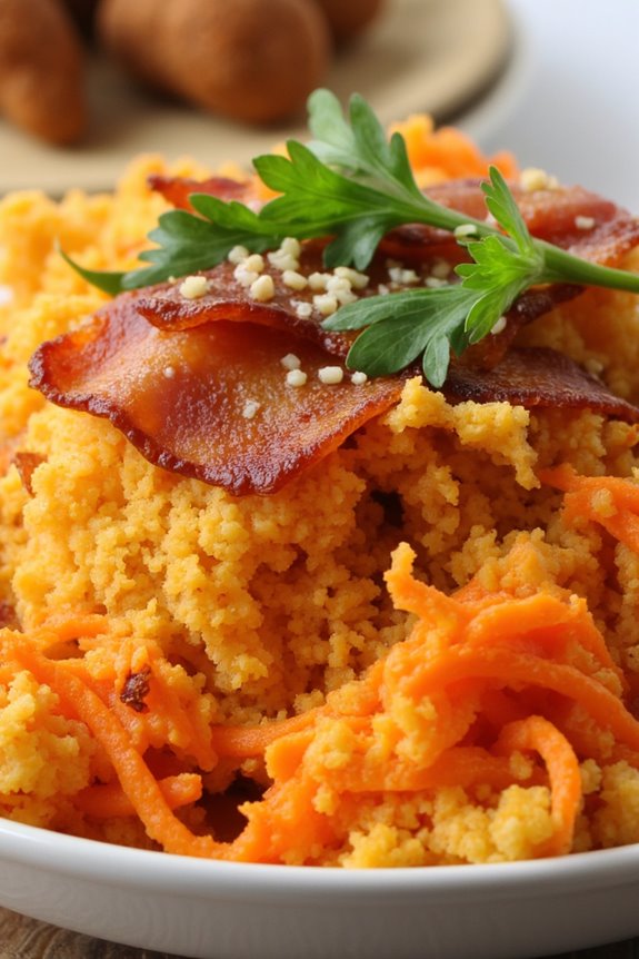 toasted cassava flour dish