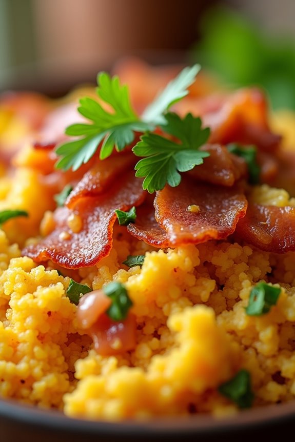 toasted cassava flour dish