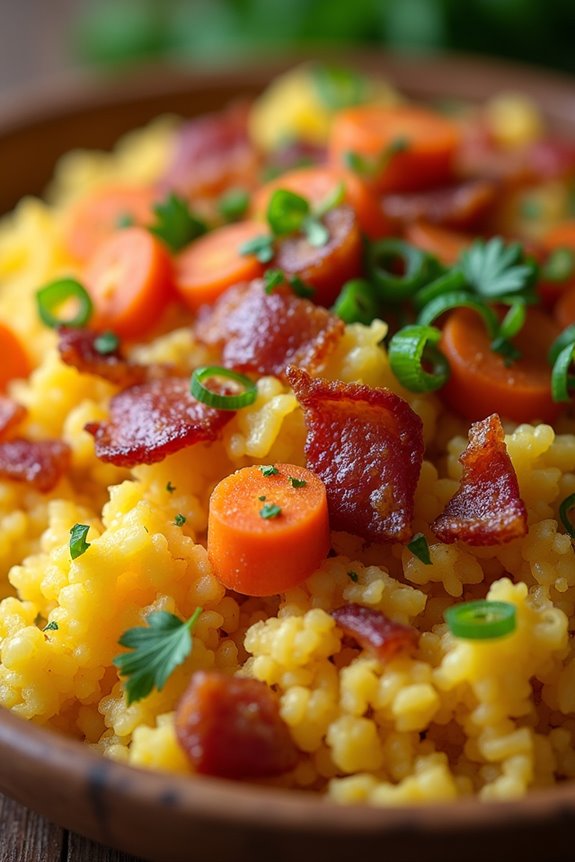 toasted cassava flour dish