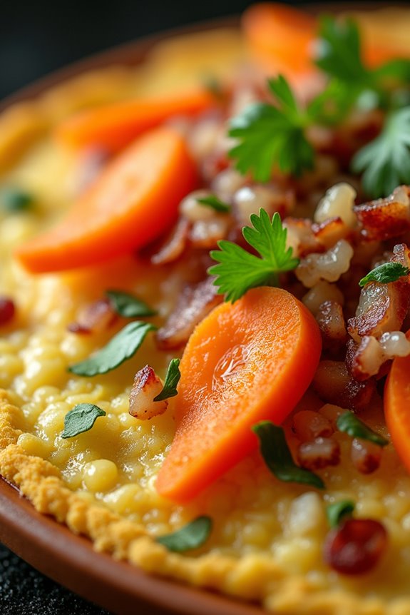 toasted cassava flour side dish