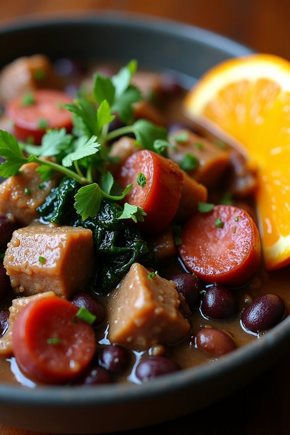 traditional brazilian black bean stew