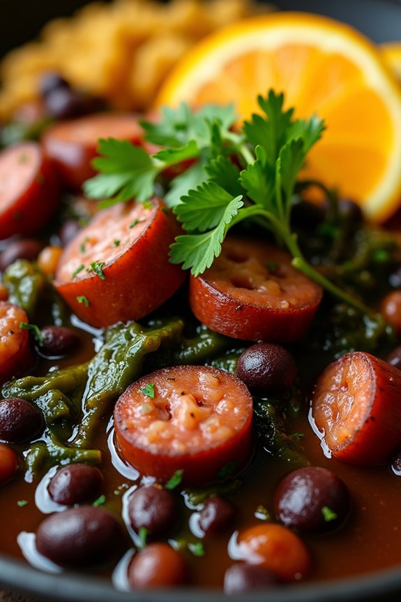 traditional brazilian black bean stew