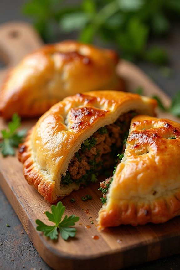 traditional brazilian meat pastries