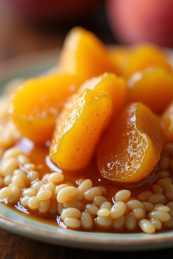 traditional chilean peach dessert