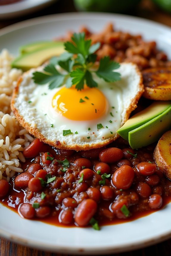traditional colombian hearty platter