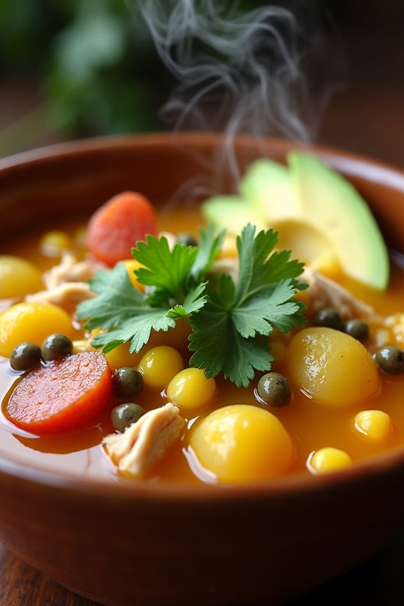 traditional colombian potato soup