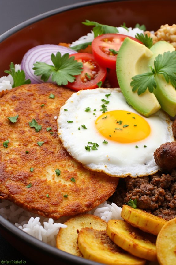 traditional colombian protein platter