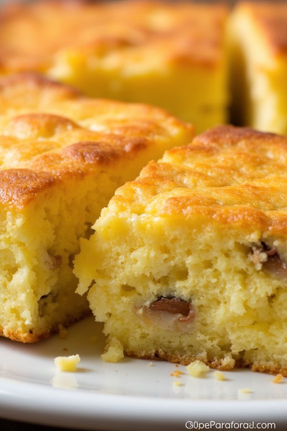 traditional paraguayan corn cornbread