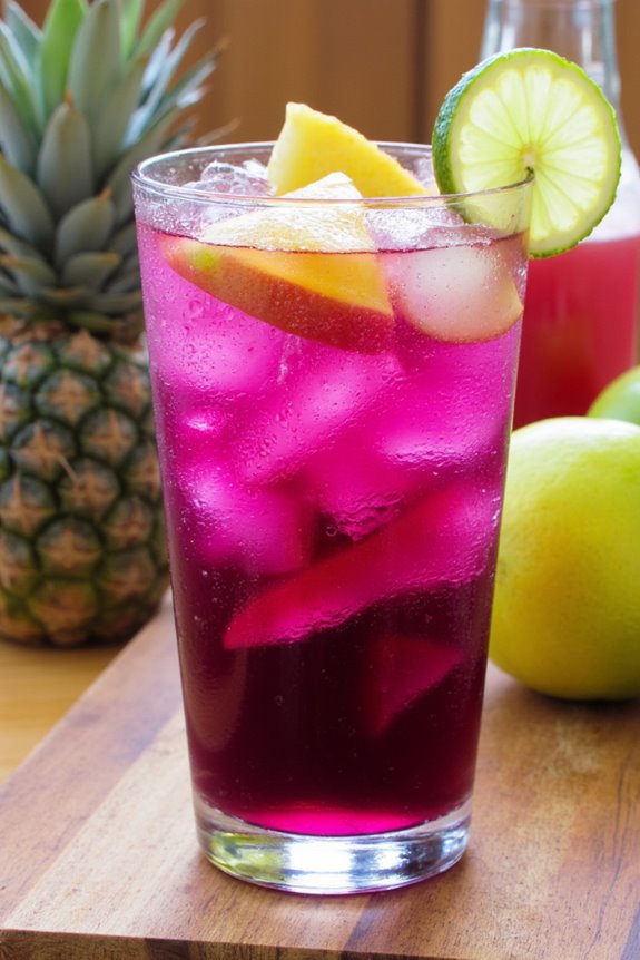 traditional peruvian purple corn beverage