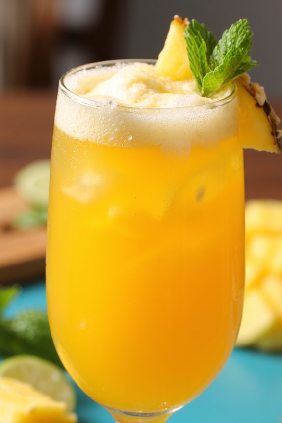 tropical brazilian fruit cocktail