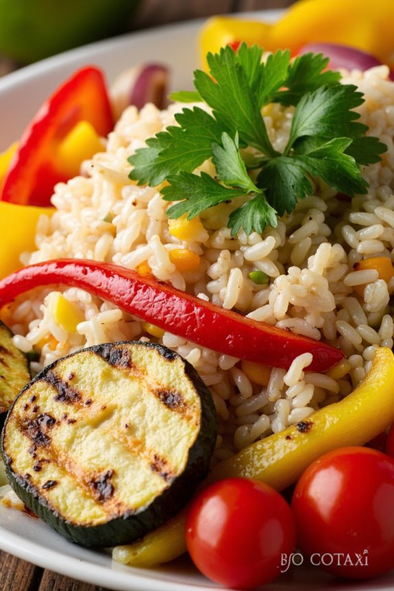 tropical coconut lime rice