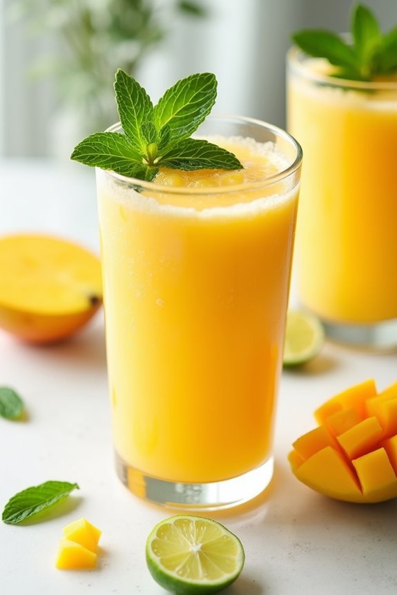 tropical creamy nutritious smoothie