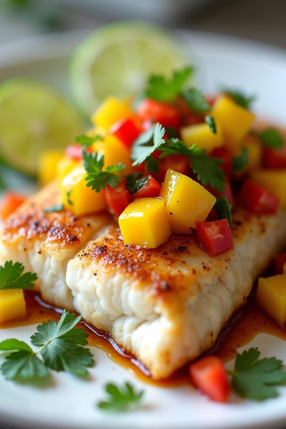 tropical flavors vibrant dish